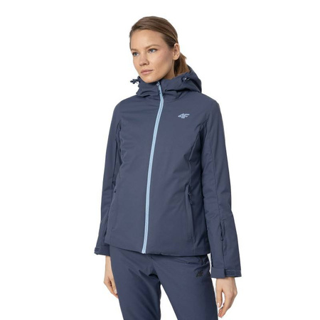 Kurtka narciarska Damska 4F H4Z22-KUDN001 denim
