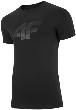 4F T-SHIRT MĘSKI H4L19-TSM020 GŁĘBOKA CZERŃ