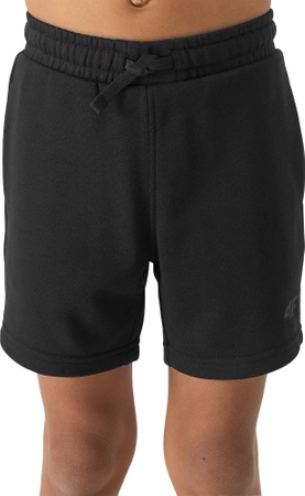 Spodenki chłopięce dresowe 4F 4FJWSS24TSHOM272 czarne