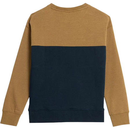 Bluza chłopięca bez kaptura 4F JAW23TSWSM630 złota