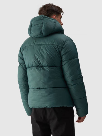 Męska kurtka puchowa pikowana 4F 4FWAW24TDJAM480 zielona