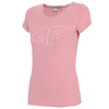 Koszulka T-shirt Damski 4F H4L22 TSD353 jasny róż