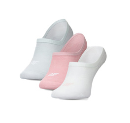Skarpetki damskie stopki 4F (3PAK) 4FWMM00USOCF473 mutlikolor