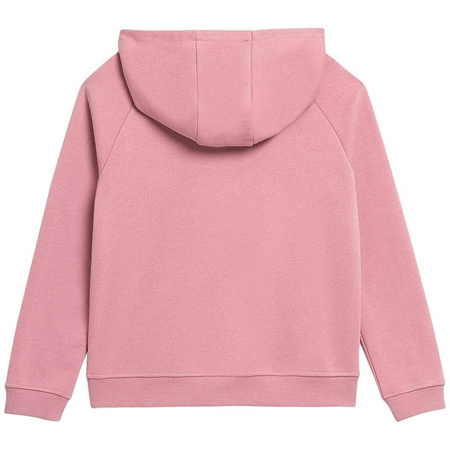 Bluza dresowa z kapturem dziewczęca 4F HJZ22 JBLD002 różowa