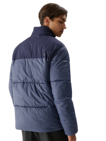 Kurtka Zimowa puchowa Męska 4F WAW23TDJAM348 denim