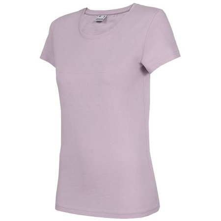 Koszulka T-shirt Damski 4F H4L22 TSD013 jasny fiolet