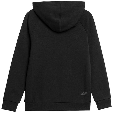 Bluza chłopięca z kapturem 4F HJZ22 JBLM002 czarna