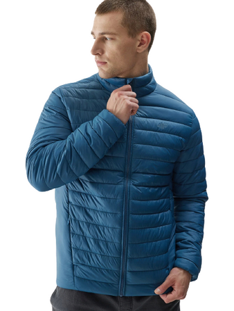 Kurtka Męska puchowa Pikowana 4F AW23TDJAM239 denim