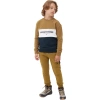 Bluza chłopięca bez kaptura 4F JAW23TSWSM630 złota