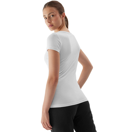 Koszulka Damska 4F biała 4FAW23TTSHF0906