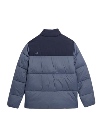 Kurtka Zimowa puchowa Męska 4F WAW23TDJAM348 denim