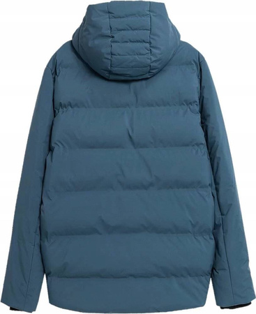 Kurtka Zimowa puchowa Męska 4FAW23-TDJAM249 denim