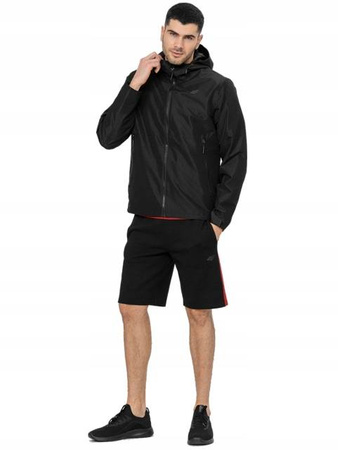 Męska Kurtka Przeciwdeszczowa H4L22-KUM001 membrana 5000 czarny
