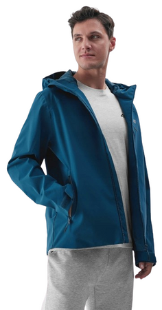 Kurtka męska z kapturem 4F WSS24-TTJAM462 granat