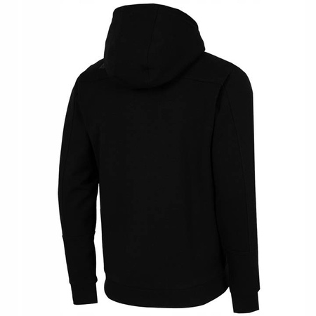 Bluza Męska Rozpinana z kapturem 4F H4L22-BLM014 czarna