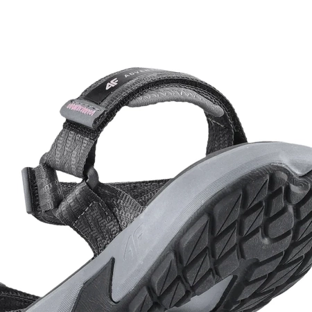 Sandały damskie 4F PATHWAY RSS24FSANF049 ciemny szary