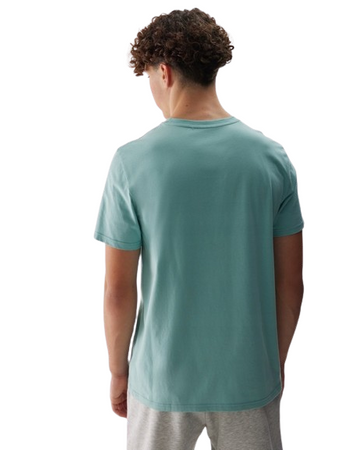 Koszulka męska 4F bawełniana WSS24-TTSHM1155 miętowa