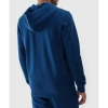 Bluza męska z kapturem rozpinana 4FWMM00TSWSM1768 morska