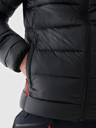 Kurtka narciarska puchowa z naturalnym wypełnieniem 4FWAW24TDJAM522 czarna