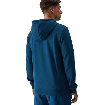 Bluza męska z kapturem rozpinana 4F 4FWMM00TSWSM1466 morski
