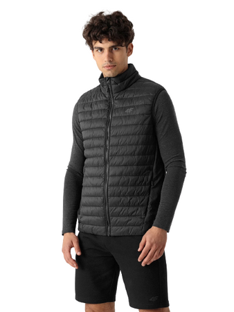 Bezrękawnik Pikowany Ocieplany Kamizelka Męski 4F H4Z21-KUMP001 CZARNY