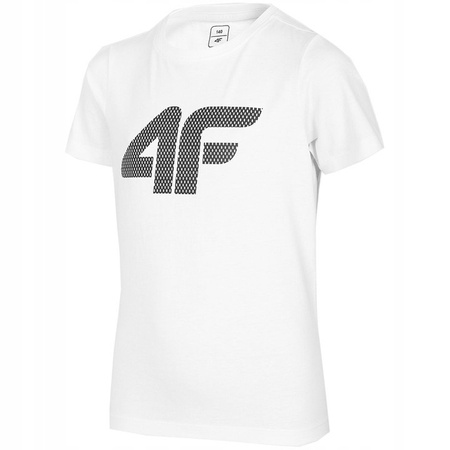 Koszulka T-shirt chłopięcy 4F HJL22 JTSM002 biały