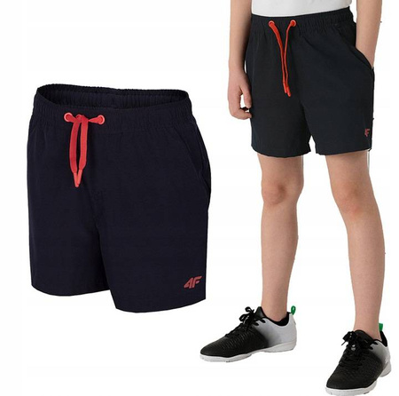 Krótkie Spodenki Szorty do pływania Chłopięce 4F HJL22 JSKMT001 granatowe