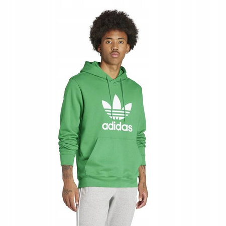 Bluza męska adidas z kapturem zielona IM9403 ADICOLOR CLASSICS TREFOIL