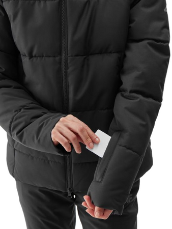 Damska kurtka narciarska 4F 4FWAW24TTJAF573 czarna