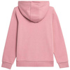 Bluza dresowa z kapturem dziewczęca 4F HJZ22 JBLD001 różowa