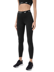 Legginsy Damskie Treningowe 4F czarny 4FSS23-TFTIF077