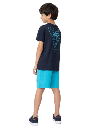 Krótkie Spodenki Chłopięce 4F JSS23TSHOM047 turkus