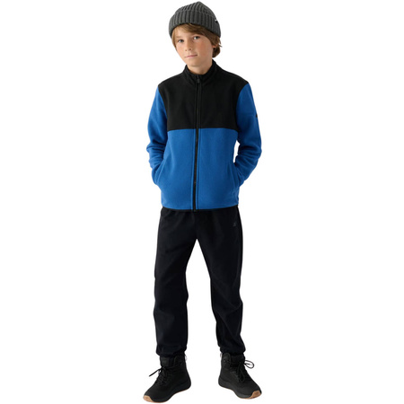 Dziecięcy polar chłopięcy 4FJWAW24TFLEM212 denim