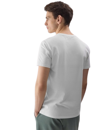 Koszulka męska 4F WSS24TTSHM1155 biała