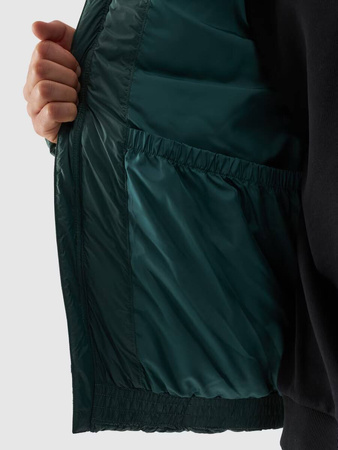 Męska kurtka puchowa pikowana 4F 4FWAW24TDJAM480 zielona