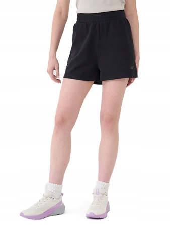 Spodenki damskie dresowe 4FWMM00TSHOF542 czarne