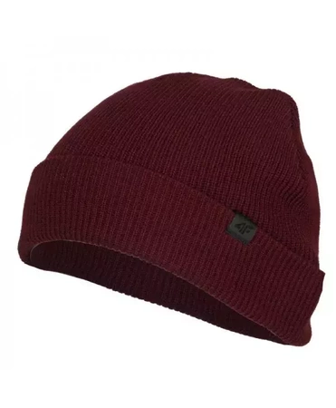 Czapka Zimowa Męska 4F burgundowa H4Z21 CAM006