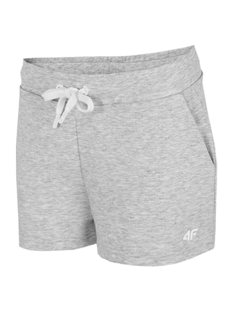 Krótkie Spodenki Dresowe Damskie 4F H4L22 SKDD350 szare