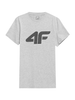 Koszulka T-shirt Męski 4F 4FSS23 TTSHM537 jasny szary