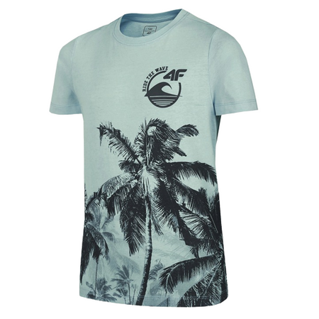 Koszulka T-shirt chłopięcy 4F HJL22 JTSM013 niebieska