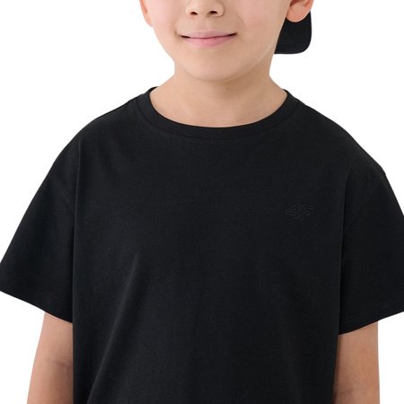 Koszulka chłopięca t-shirt 4FJWMM00TTSHM2330 czarny