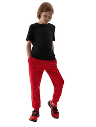 Koszulka T-shirt dziecięcy 4FJAW23TTSHM0795 czarna