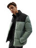 Kurtka Zimowa puchowa Męska 4F WAW23TDJAM348 oliwkowa