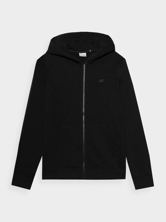 Bluza damska rozpinana z kapturem czarna 4F WSS24 TSWSF0956
