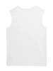 Koszulka bez rękawów tank top 4F biały 4FSS23-TSLEM016