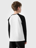 Bluzka dziecięca longsleeve chłopięcy 4FJWSS25TLONM420 biały