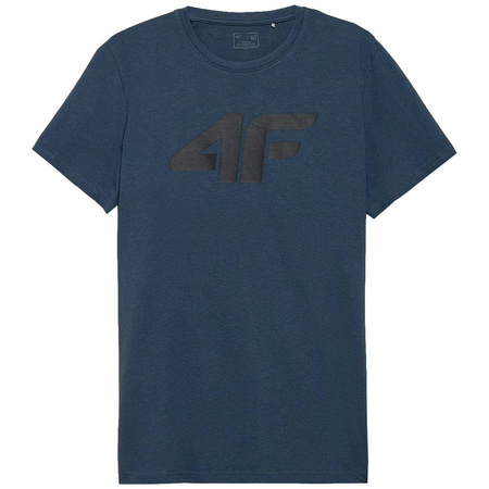 Koszulka T-shirt Męski 4F H4L22 TSM353 denim
