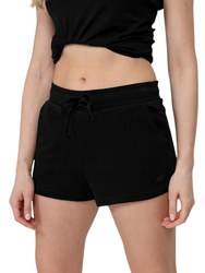 Krótkie Spodenki Damskie 4F H4L22-SKDD350 Dresowe czarne