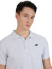 Koszulka męska polo 4FWMM00TPTSM366 jasny szary