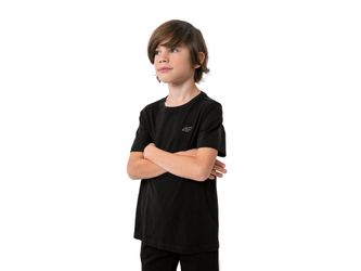 T-shirt Koszulka chłopięca 4F HJZ22 JTSM001 czarny